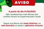ARIQUEMES: Comunicado supermercado Cana&atilde;