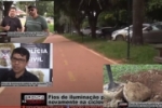 Mist&eacute;rio: Baleado afirma que criminosos est&atilde;o danificando base das lumin&aacute;rias da ciclovia na Av. JK  &ndash; Delegado de Pol&iacute;cia Dr. Joaz j&aacute; investiga o caso &ndash; V&iacute;deo