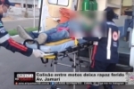 Colis&atilde;o entre motos deixa rapaz ferido Av. Jamari