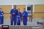 Gradua&ccedil;&atilde;o de alunos do Projeto Pequeno Samurai marca solenidade com troca de faixas
