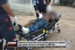 Homem &eacute; socorrido com trauma grave na cabe&ccedil;a ap&oacute;s pedir socorro em hotel na BR&ndash;364 &ndash; V&Iacute;DEO