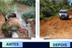 SEMOSP atua na recupera&ccedil;&atilde;o de bueiro na RO 257