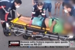 Homem sofre fratura exposta ap&oacute;s queda de moto na RO&ndash;257 &ndash; V&Iacute;DEO