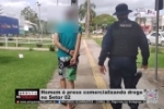 Homem &eacute; preso comercializando droga no Setor 02 &ndash; V&Iacute;DEO