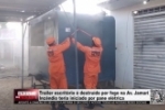 Trailer escrit&oacute;rio &eacute; destru&iacute;do por fogo na Av. Jamari &ndash; Inc&ecirc;ndio teria iniciado por pane el&eacute;trica &ndash; V&Iacute;DEO