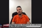 C&acirc;mara aprova atualiza&ccedil;&atilde;o na cobran&ccedil;a do ITBI em Ariquemes &ndash; Vereador Renato Padeiro concedeu entrevista ao Canal 35.1 &ndash; V&iacute;deo