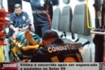 V&iacute;tima &eacute; socorrida ap&oacute;s ser espancada a pauladas no Setor 09 &ndash; V&iacute;deo