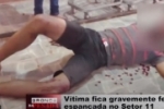 Homem &eacute; espancado a pauladas e fica em estado grave no Setor 11 &ndash; V&iacute;deo