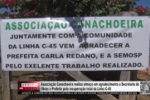 Associa&ccedil;&atilde;o Canachoeira realiza almo&ccedil;o em agradecimento a Secretaria de Obras e Prefeita pela recupera&ccedil;&atilde;o total da Linha C&ndash;45 &ndash; V&iacute;deo