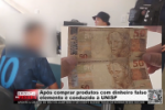 Ap&oacute;s comprar produtos com dinheiro falso elemento &eacute; conduzido &agrave; UNISP &ndash; V&iacute;deo