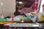 Forte colis&atilde;o entre motocicleta e carreta deixa v&iacute;tima com perna fraturada na BR&ndash;364 &ndash; V&iacute;deo