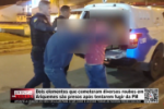 Dois elementos que cometeram diversos roubos em Ariquemes s&atilde;o presos ap&oacute;s tentarem fugir da PM &ndash; V&iacute;deo