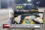 PRF prende homem que transportava mais de 2kg de subst&acirc;ncias entorpecentes na BR&ndash;364 &ndash; V&iacute;deo