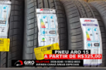 S&oacute; aqui na Giro Autocenter voc&ecirc; encontra pneu para o carro do seu paiz&atilde;o &agrave; R$ 325,00. N&atilde;o pegue estrada sem antes passar na GIRO AUTOCENTER!