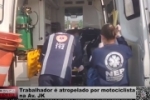 Trabalhador é atropelado por motociclista na Av. JK em Ariquemes – Vídeo