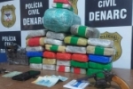 Pensavam que Polícia não trabalhava domingo: dupla é presa com mais de 30 kg de drogas em Porto Velho