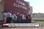 Projeto Eleitor do Futuro: Alunos da Escola Aur&eacute;rlio Buarque de Monte Negro visitam F&oacute;rum Eleitoral em Ariquemes &ndash; V&iacute;deo