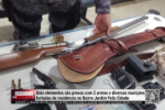 Dois elementos s&atilde;o presos com 2 armas e diversas muni&ccedil;&otilde;es furtadas de resid&ecirc;ncia no Bairro Jardim Feliz Cidade &ndash; V&iacute;deo