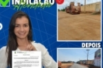 Indica&ccedil;&atilde;o Atendida &ndash; Vereadota Rafaela do Batista solicitou pavimenta&ccedil;&atilde;o asf&aacute;ltica na rua Jatuarana, no setor Industrial