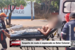 Suspeito de roubo &eacute; espancado no Setor Colonial &ndash; V&iacute;deo