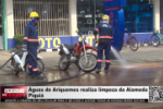 &Aacute;guas de Ariquemes realiza limpeza da Alameda Piqui&aacute; &ndash; V&iacute;deo