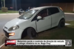 Motorista perde o controle da dire&ccedil;&atilde;o do ve&iacute;culo e atinge rotat&oacute;ria na Av. Hugo Frey &ndash; V&iacute;deo