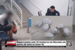 Rapaz &eacute; preso com 15 inv&oacute;lucros de Maconha em quarto de hotel no Setor 02 &ndash; V&iacute;deo