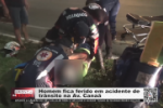 Homem fica ferido em acidente de tr&acirc;nsito na Av. Cana&atilde; &ndash; V&iacute;deo