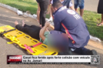 Casal fica ferido ap&oacute;s forte colis&atilde;o com ve&iacute;culo na Av. Jamari &ndash; V&iacute;deo