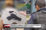 Elemento &eacute; conduzido &agrave; UNISP em posse de simulacro e com motoneta de proced&ecirc;ncia duvidosa &ndash; Diversos objetos foram apreendidos &ndash; V&iacute;deo