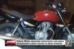 Policia Militar apreende motocicleta com placa pertecente a outro ve&iacute;culo no Colonial &ndash; V&iacute;deo