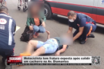Motociclista tem fratura exposta ap&oacute;s colidir em cachorro na Av. Diamantes &ndash; V&iacute;deo