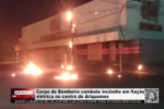 Corpo de Bombeiro combate inc&ecirc;ndio em fia&ccedil;&atilde;o el&eacute;trica no centro de Ariquemes &ndash; V&iacute;deo