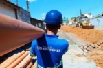 Obras de esgotamento sanit&aacute;rio avan&ccedil;am em Ariquemes