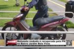 Motoneta roubada &eacute; recuperada pela PM no Bairro Jardim Bela Vista &ndash; V&iacute;deo