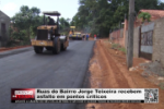Ruas do Bairro Jorge Teixeira recebem asfalto em pontos cr&iacute;ticos &ndash; V&iacute;deo