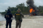 PF destrói 26 dragas, 8 barcos e quatro rebocadores em garimpo ilegal no Amazonas