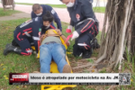 Idoso &eacute; atropelado por motocicleta na Av. JK &ndash; V&iacute;deo