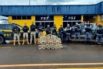 PRF, em uma ação conjunta com a Polícia Militar, apreende mais de 110 Kg cocaína em Rondônia