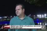 Natal Luz ACIA e Prefeitura decoram Pra&ccedil;a do Lago &ndash; V&iacute;deo