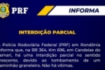 BR&ndash;364 tem interdi&ccedil;&atilde;o parcial em Candeias ap&oacute;s tombamento de carreta