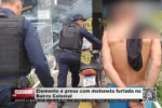 Elemento &eacute; preso com motoneta furtada no Bairro Colonial &ndash; V&iacute;deo