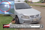 Elementos armados e encapuzados roubam min&eacute;rio &ndash; Na fuga batem ve&iacute;culo em Ariquemes &ndash; V&iacute;deo
