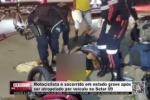 MOTOCICLISTA &Eacute; SOCORRIDO EM ESTADO GRAVE AP&Oacute;S SER ATROPELADO POR VE&Iacute;CULO NO SETOR 09 &ndash; LIVE: ESTAMOS NO AR! PROGRAMA BRONCA DA PESADA