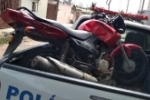 POL&Iacute;CIA MILITAR RECUPERA MOTO FURTADA
