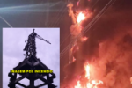 Criminosos incendeiam estátua da Havan em Porto Velho
