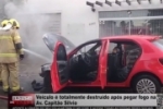 Ve&iacute;culo &eacute; totalmente destru&iacute;do ap&oacute;s pegar fogo na Av. Capit&atilde;o Silvio &ndash; V&iacute;deo