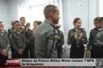 Alunos da Pol&iacute;cia Militar Mirim visitam 7&ordm;BPM de Ariquemes &ndash; V&iacute;deo