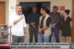 Thiago Flores e C&aacute;ssio Gois destinam R$ 500 mil de emenda parlamentar para AMAAR  contratar profissionais especializados &ndash; Confira a reportagem que foi ao ar no Canal 35.1 &ndash;  V&iacute;deo