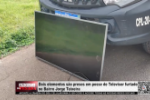 Dois elementos s&atilde;o presos em posse de Televisor furtado no Bairro Jorge Teixeira &ndash; V&iacute;deo